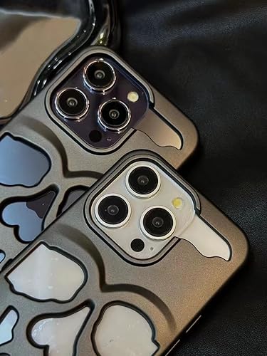 Miniatura 10 de Funda de teléfono con diseño de calavera chapada en lujo, para iPhone 11, funda de metal hueca y suave, cubierta de teléfono con talla de