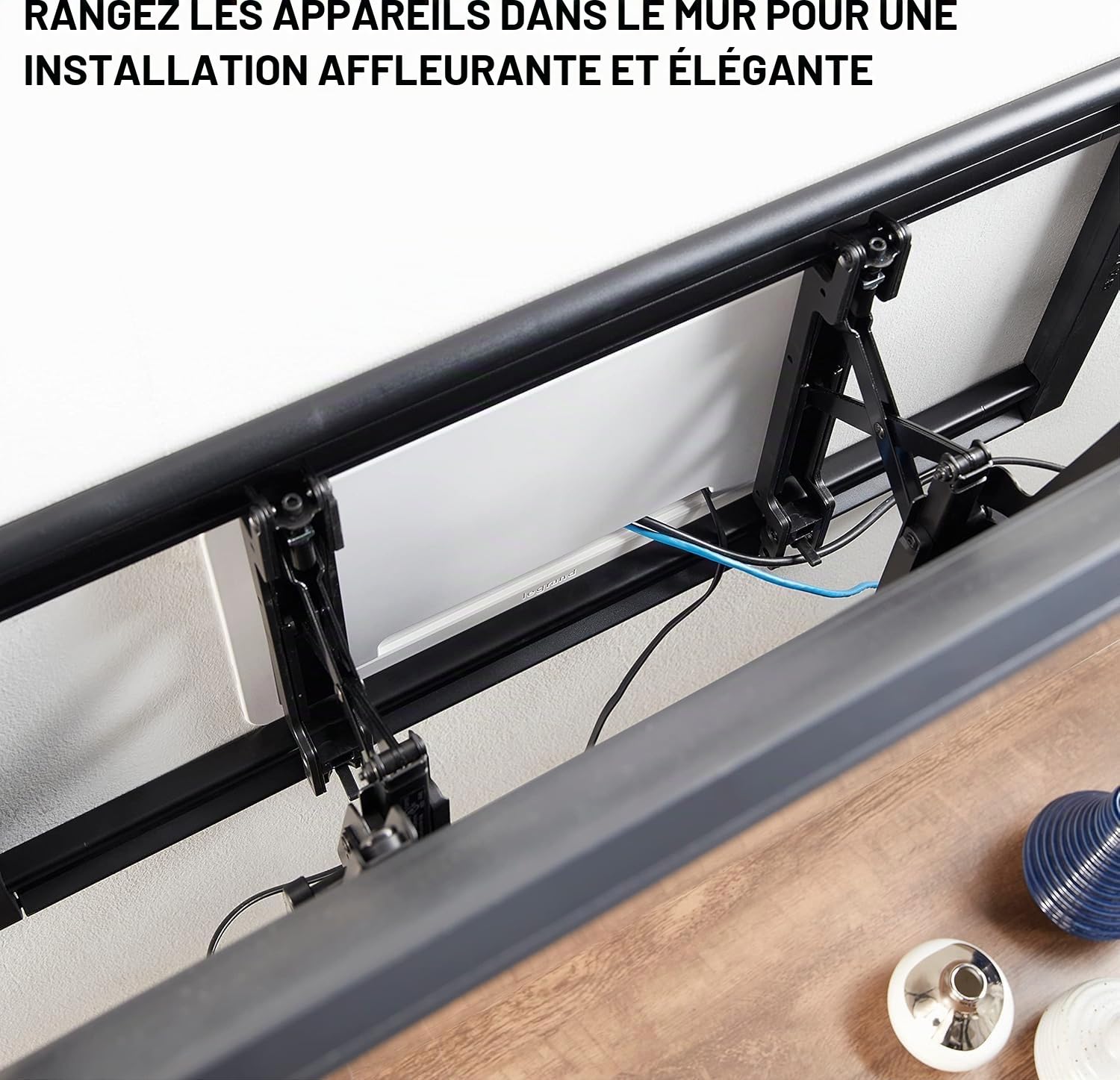 Legrand OnQ 9 In. Media Enclosure ENP0905NAV1 Wall Cable Management Home Networking Panel White