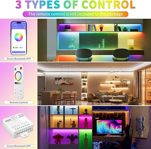 Miniatura 3 de PAUTIX Controlador de música LED Bluetooth 12 en 1 direccionable SP630E, controlador a todo color iOSAndroid App Control compatible con casi todas