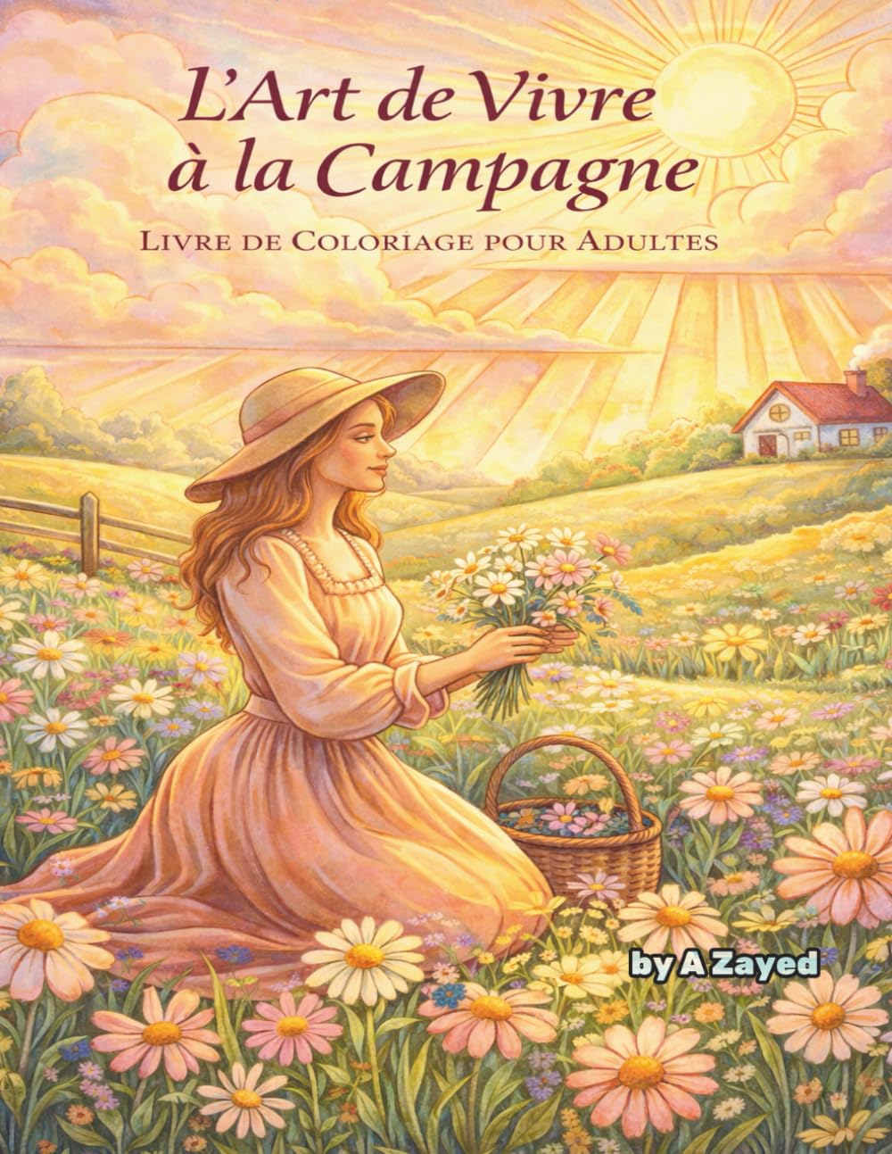 L'Art de Vivre à la Campagne: Livre de Coloriage pour Adultes: Dessins élégants de paysages rustiques, jardins fleuris et maisons de charme – Détente et Art-Thérapie pour un moment de sérénité