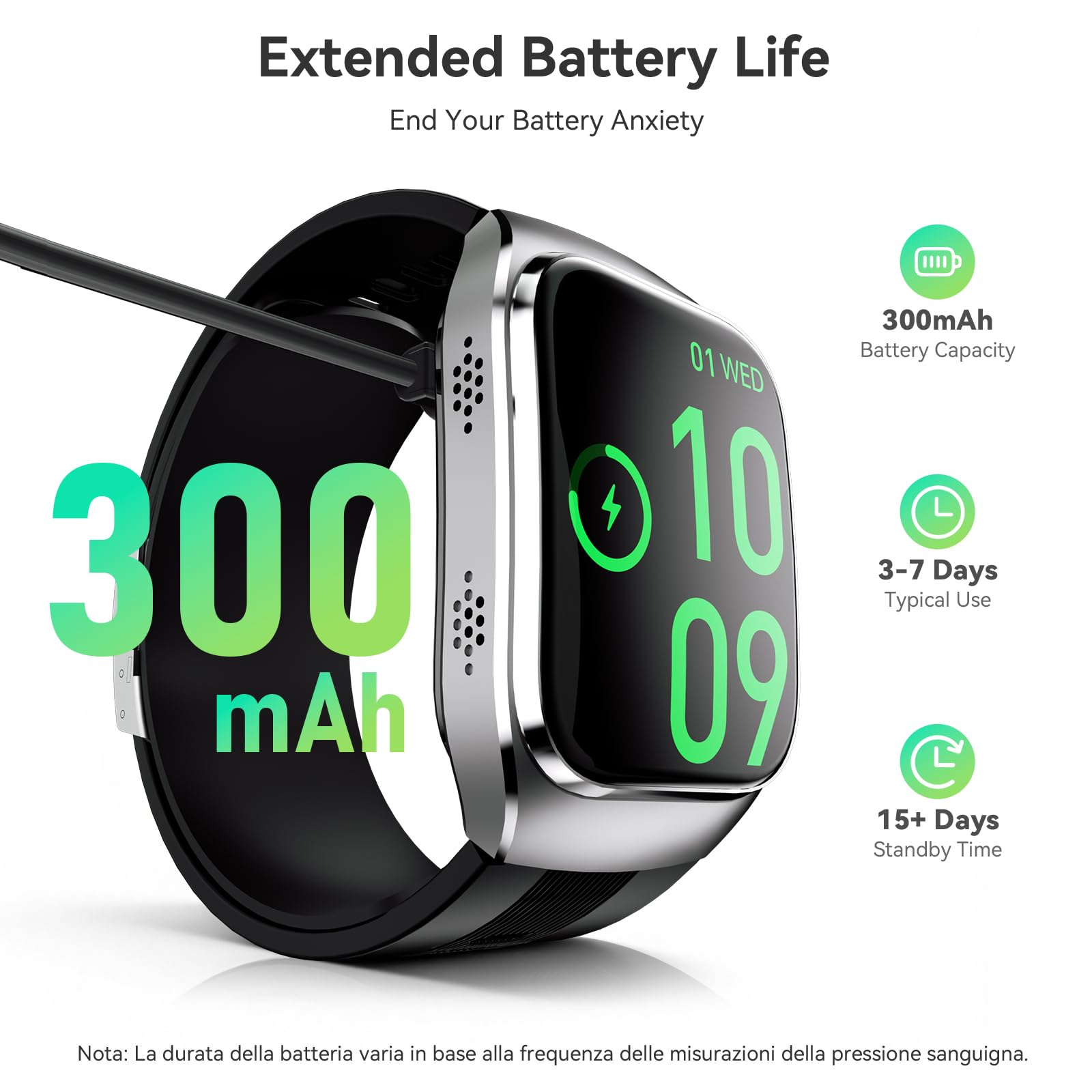 Smartwatch con Bomba de Aire y ECG para Hombre Mujer S100