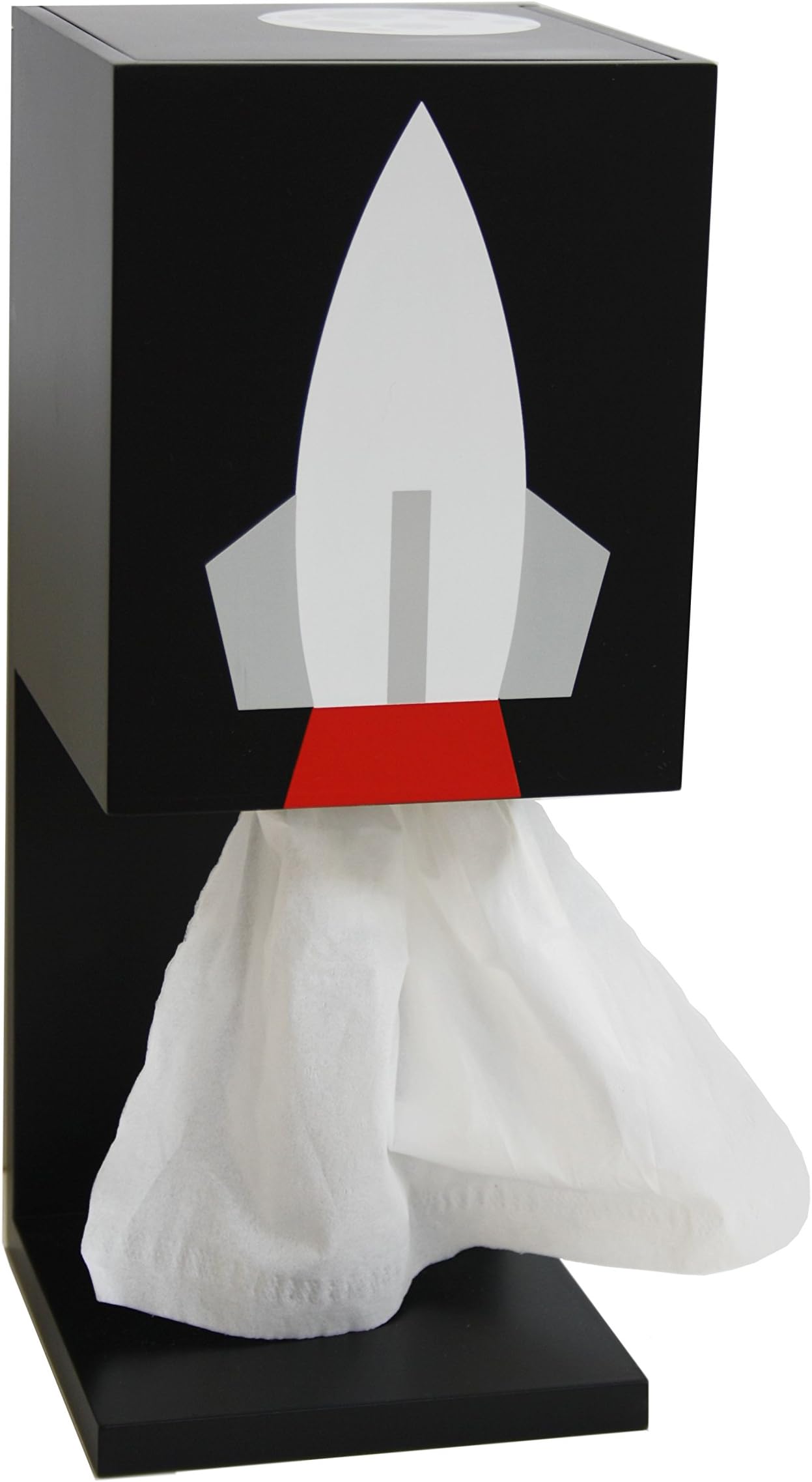 Romboxt Rocket Tissue Dispenser - Night Sky - Black
