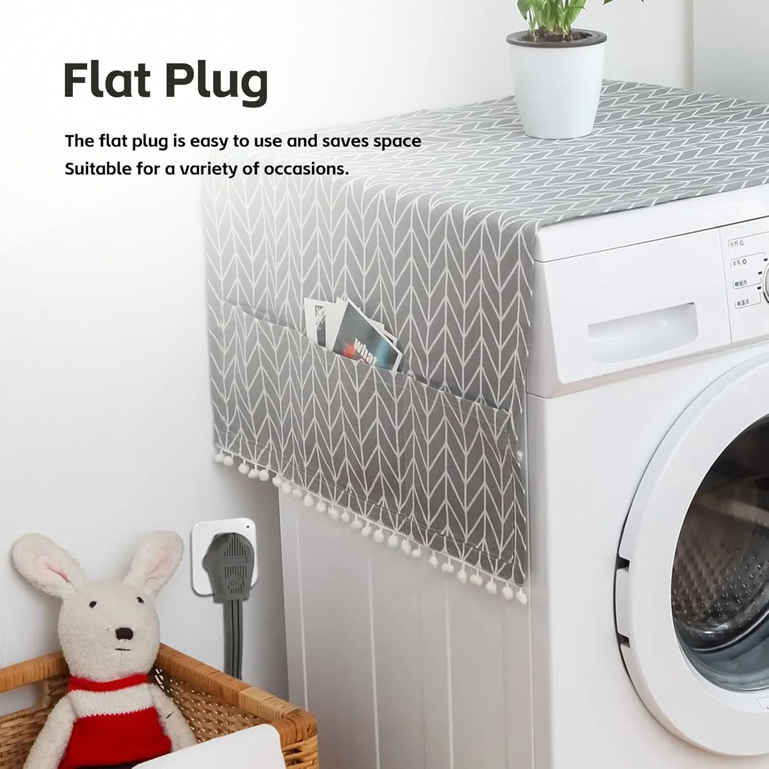 3 Prong Dryer Cord, 4 Ft 10/3 SRDT, 30 Amp Appliance Extension Power Cord, NEMA 10-30 Plug, Grey