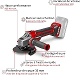Einhell Professional Meuleuse d’angle sans fil TP-AG 18/125 CE Q Li Power X-Change (18 V, 900 W, Ø 125 mm, prof. de coupe 33 mm, moteur sans charbon, sans disque de coupe ni batterie) - 3