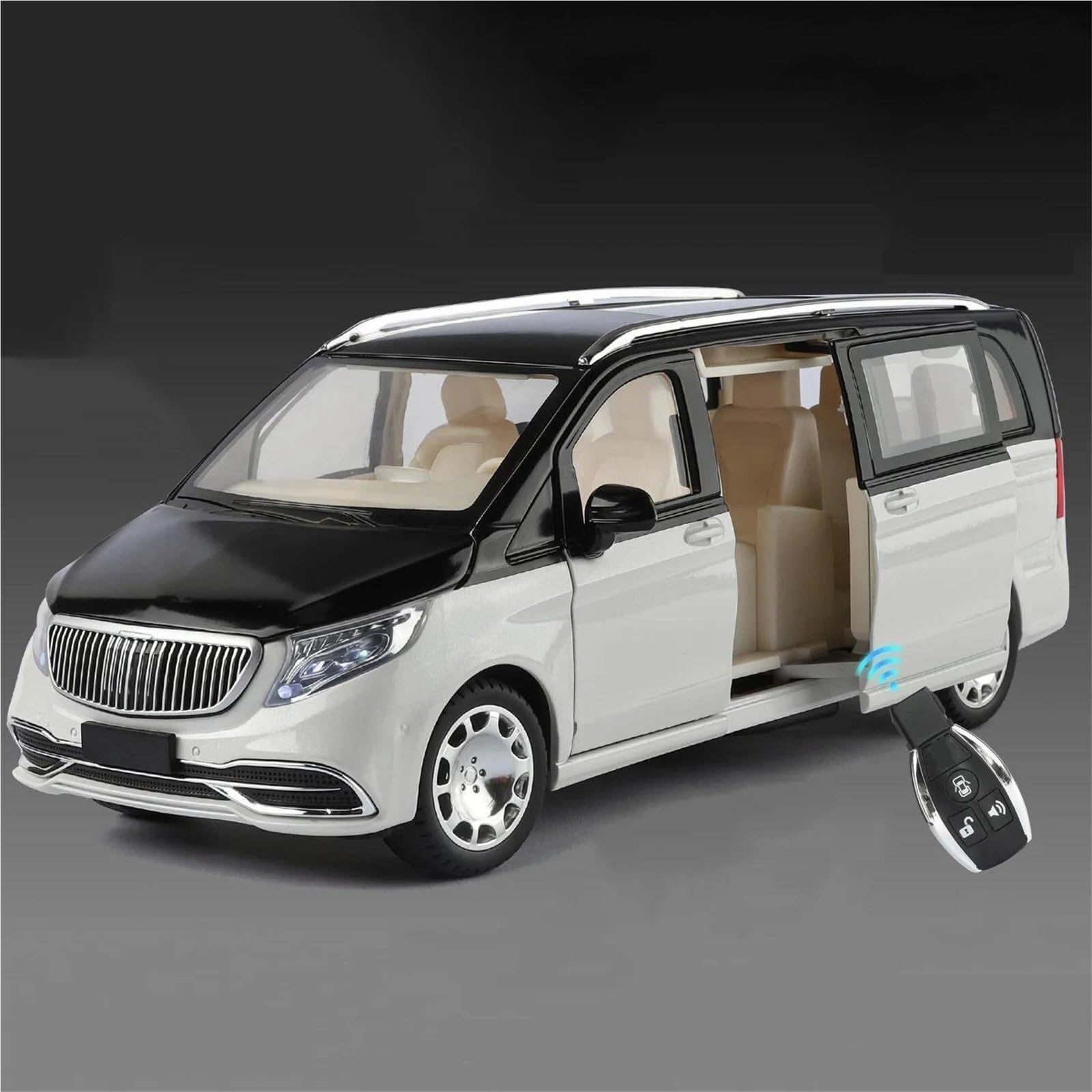 Btwodian Scale Model Car 1:24 For Maybachs For VITO VS680 MPV Alloy Car Model Diecasts Metal Vehicles Desk Decoration(PURPLE)