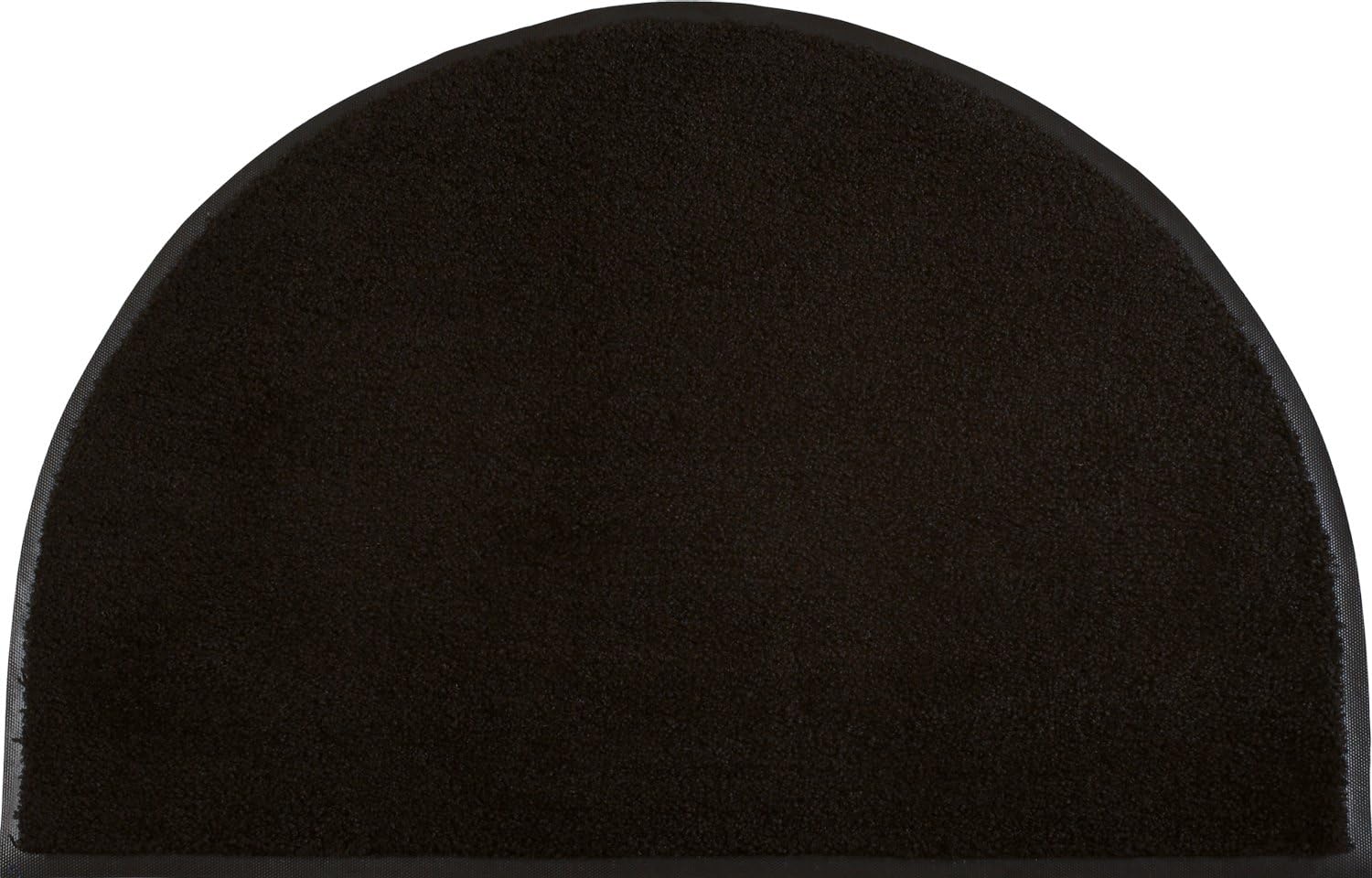 wash+dry Half Moon, Plain Colour Semi Circular Floor Mats, Machine Wash
