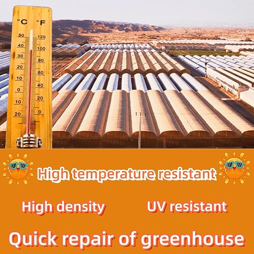 Miniatura 4 de HamsaCC Cinta de reparación de cubierta de plástico para invernaderos, polietileno de alta calidad, impermeable, a prueba de rayos ultravioleta,