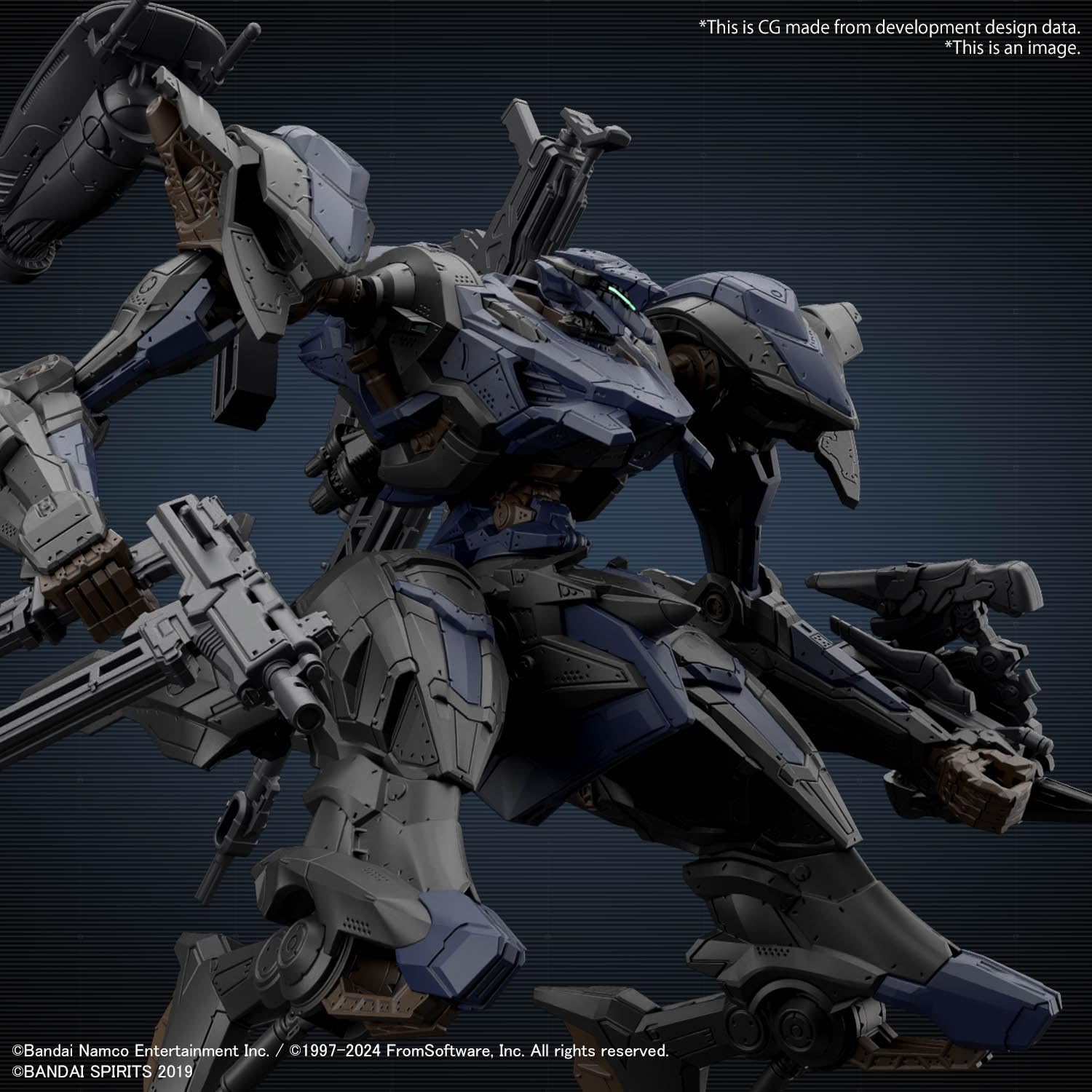 Bandai Hobby - Armored Core VI Fires of Rubicon - #02 Schneiber Nachthreiher/40E Steel Haze 30 MM 1/144 Modellbausatz