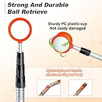 Vista 2 de SPEENSUN Golf Ball Retriever, Max 5.9/9/12/15 Ft Lightweight and Portable Golf Ball Retriever Telescopic, Stainless/Aluminum Alloy Golf Ball Grabber