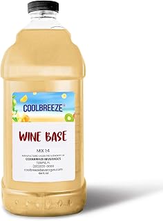 Coolbreeze Beverages Frozen Drink Flavor Mixes - Frozen Beverage Machine Margarita Daiquiri Granita Slush Bar Mixers - 1/2 Gallon Bottle (Wine Base)