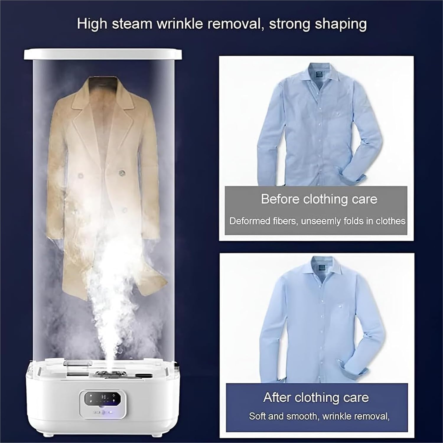 Automatic Clothes Machines, Electric Folding Dryer, Portable Steam Smart Machine, Wireless Vertical Iron, 360° Circulating Heating, Start