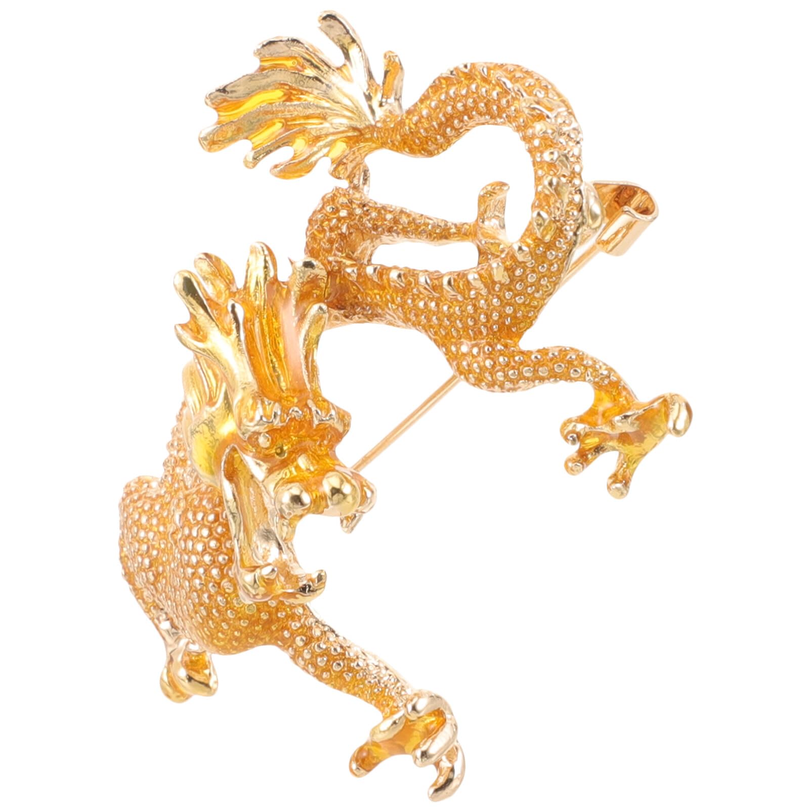 Broche de Esmalte Vintage con diseño de dragón para Hombre y Mujer, Clip de Solapa con diseño de Animal para Bufandas, suéteres, Chaquetas y Vestidos. 5,2 x 4 cm.