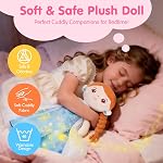 hahaland Dress Up Doll Playsets - Princess Mermaid Unicorns Toys for Girls Age 4-6, Plush Doll with 3 Outfits and Carry Bag, Fairy Ballerina Toys 4 Year Old Girl Birthday Gifts Easter Basket Stuffers