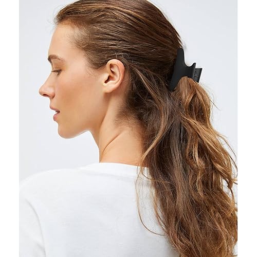 Vista 83 de Pinzas para el cabello para seccionar, paquete de 12 pinzas de mariposa negras y blancas, pinzas para el cabello Pro Salon para peinar, seccionar