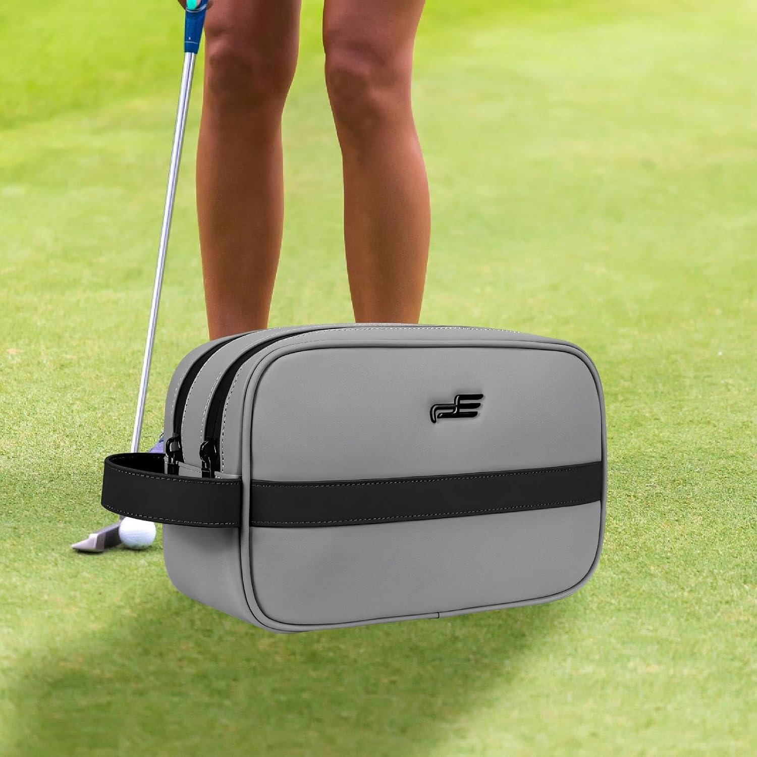 Golf Handbag Carrying Case Carry with Zipper Fashion Organizer Modern Portable Golf Ball Bag Pouch for Outdoor Player Golfer