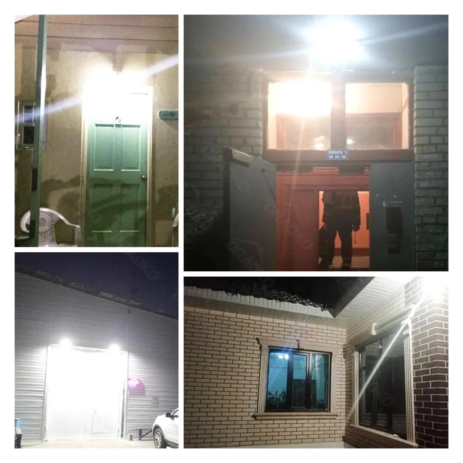 Proyector exterior, Proyector LED resistente al agua, 10 W, 20 W, 30 W, 50 W y 100 W, con sensor de movimiento y foco de calle.(Neutral light,10W)