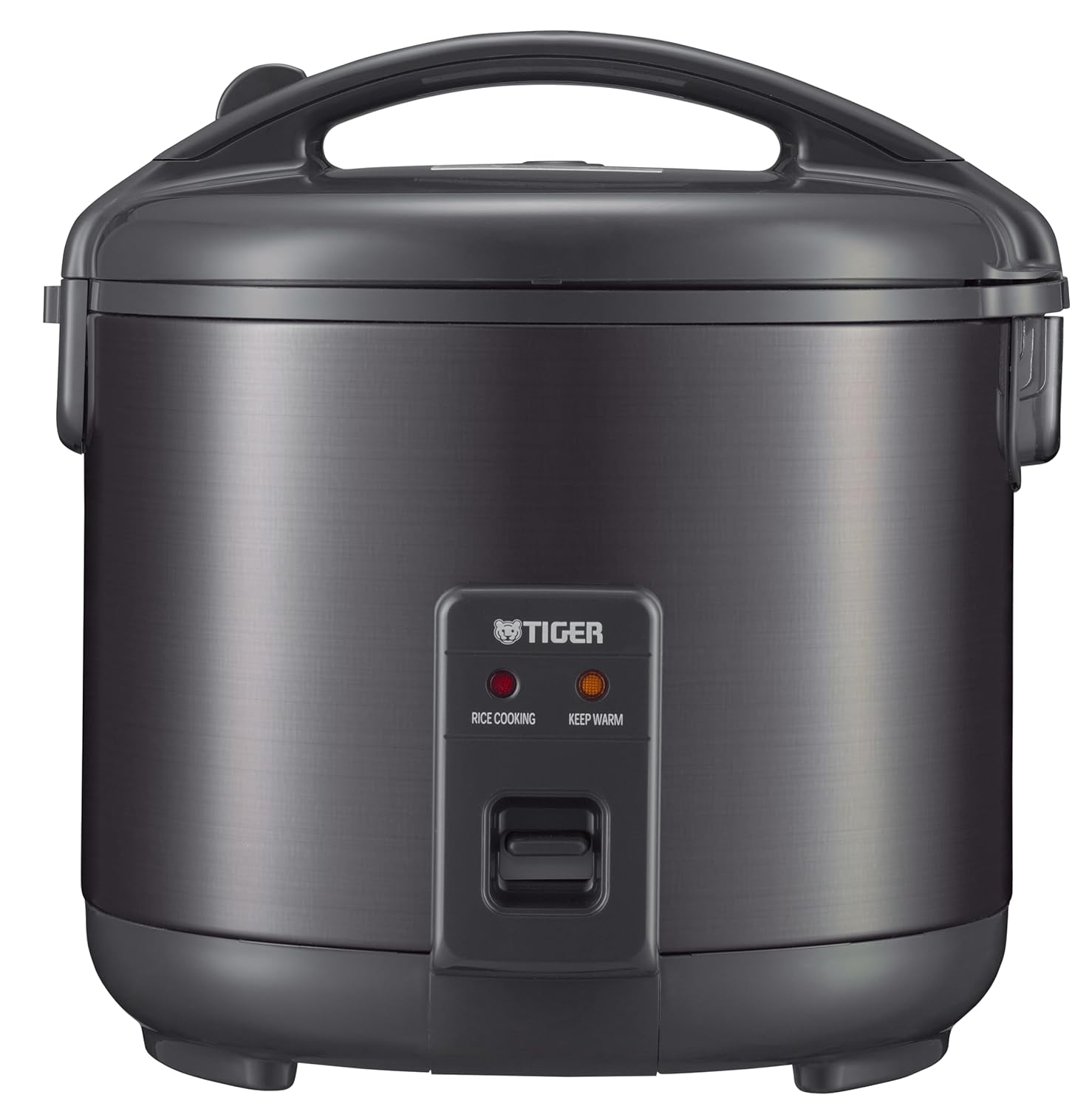 Tiger JNP-S18U-KY 10 Cup Capacity White Rice Cooker with Non-Stick Inner Pot Retractable Power Cord and Keep Warm