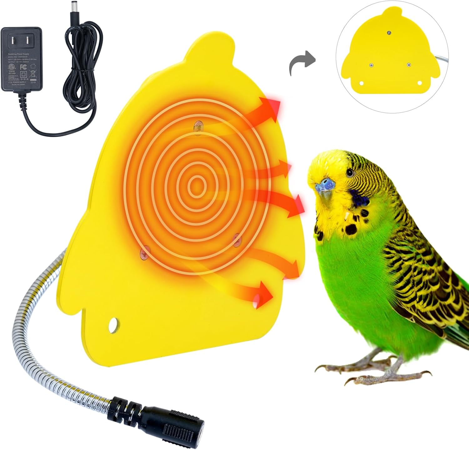 NAOEDEAH Bird Heater for Cage Bird Warmer Snuggle Up