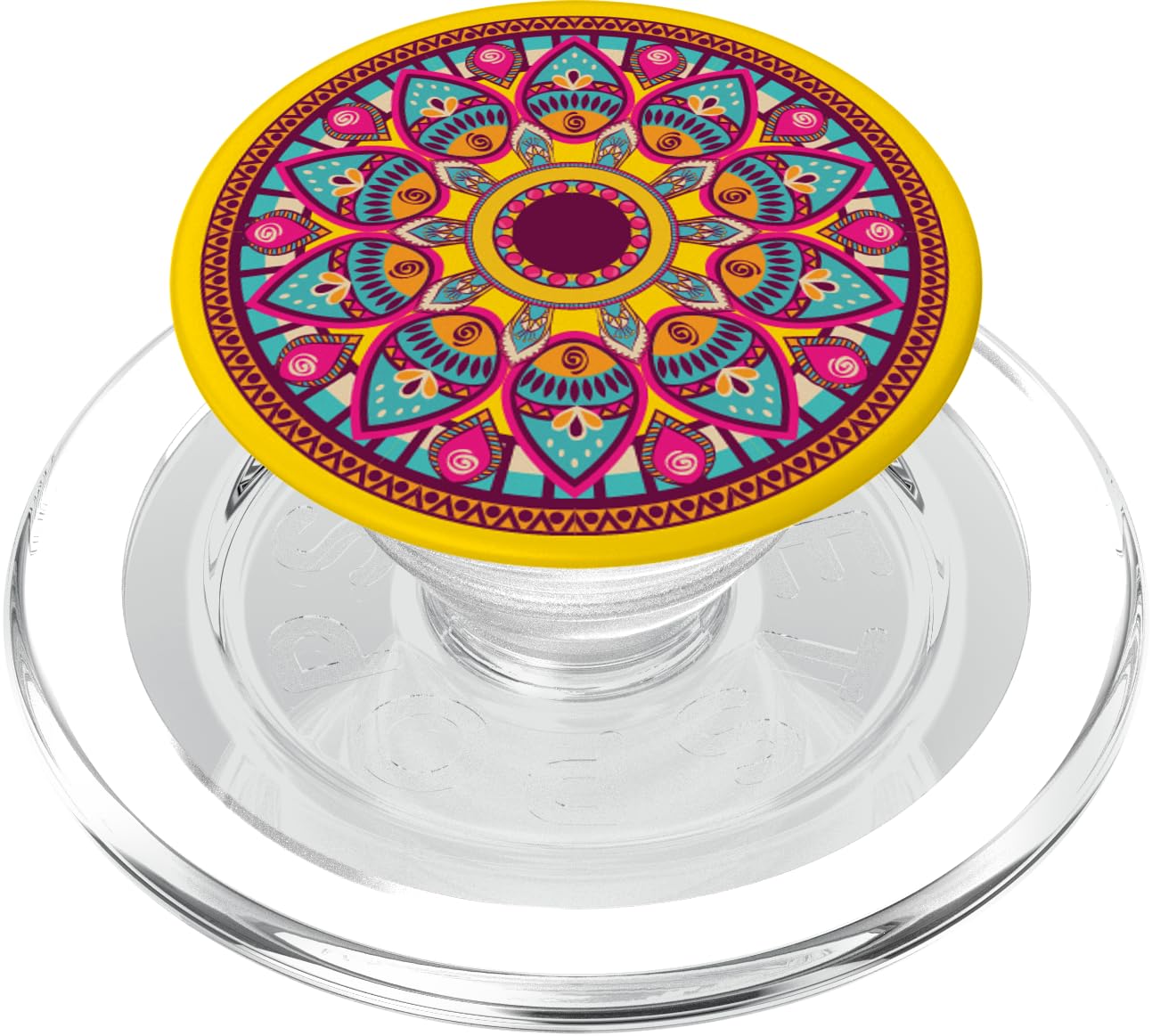 Vibrant Mandala for Peace Relaxation Meditation Aid Focus PopSockets PopGrip for MagSafe