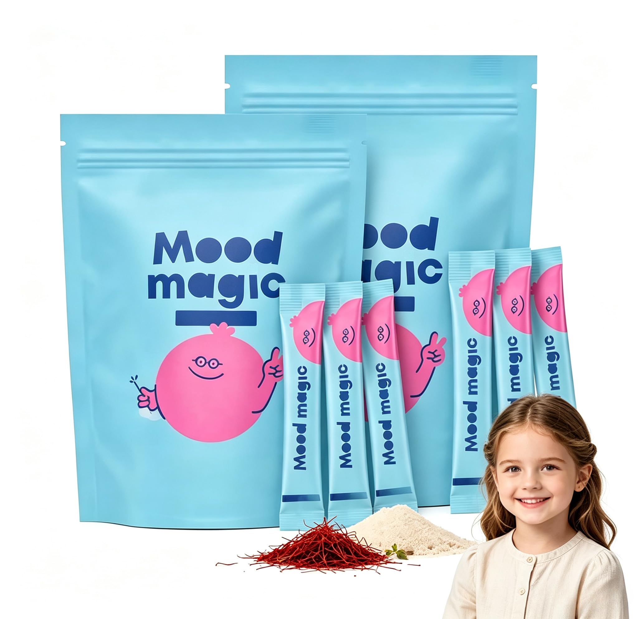 Saf-ran pour enfants – Favorise la conce-ntration et l’équilibre émot-ionnel, sout-ient une hu-meur stable – Végan 1 pièce (2)