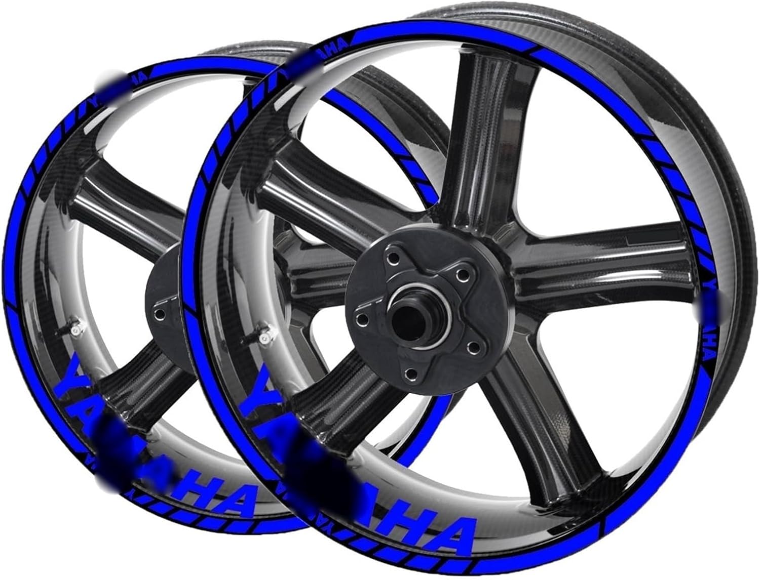 Hub Decal For Y&AMAHA For Mt07 Mt09 FZ6 For R15 For Yzf For R1 For R3 For R15 R1m For R6 Wr450f Hp4 Wheel Stickers Motorcycle Sticker Wheel Rim Decal Stripe Tape (Color : 3)