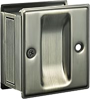 Vista 7 de HOMOTEK Paquete de 2 tiradores de privacidad para puerta, sin placa de interruptor, reemplaza los tiradores de paso viejos o dañados, 2-3/4 x 2-1/2