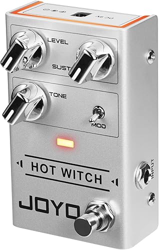 Miniatura 23 de JOYO Pedal de efecto de guitarra Distorsión con MOSFET seleccionable y FAT Clipping Boost grueso de distorsión - Bypass verdadero (SPLINTER JF-21)