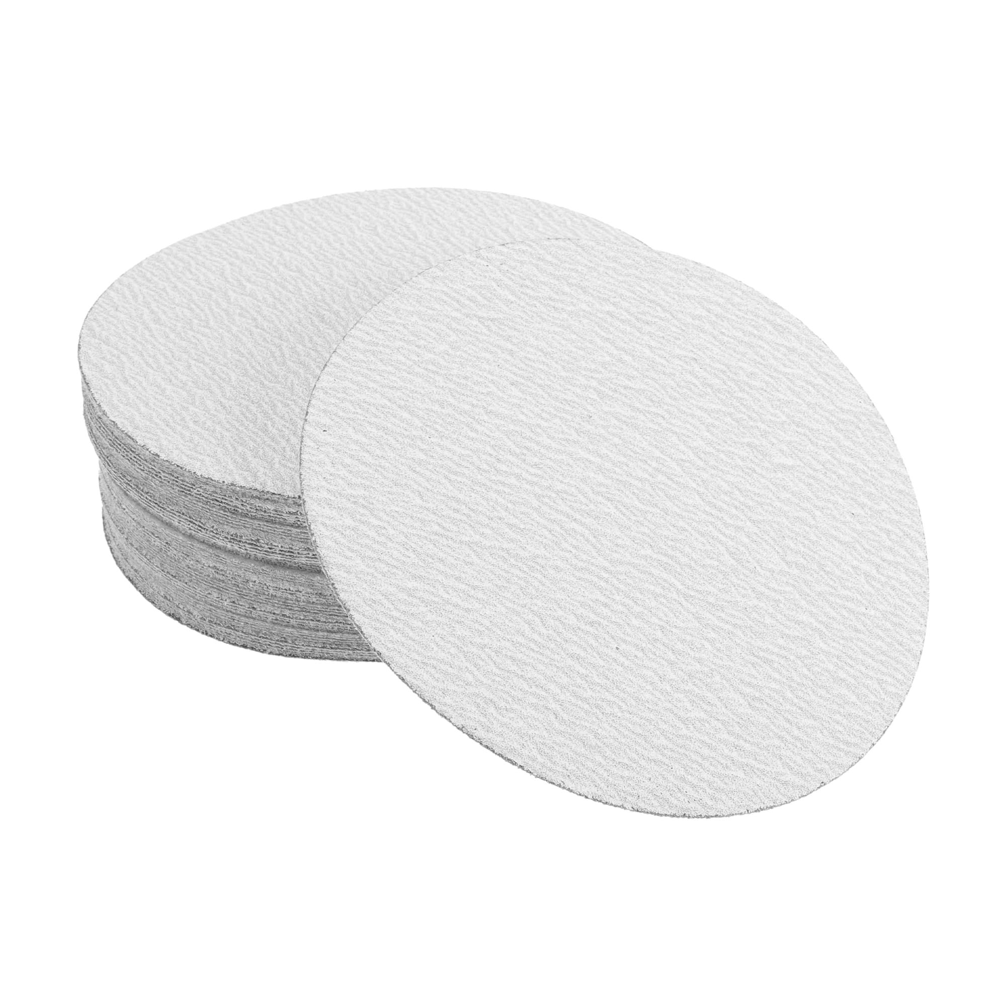 INFINAUTO Sanding Discs, 7.09" 80 Grit Automotive Repair Round Hook and Loop Sandpaper Aluminum Oxide White, 50 Pcs
