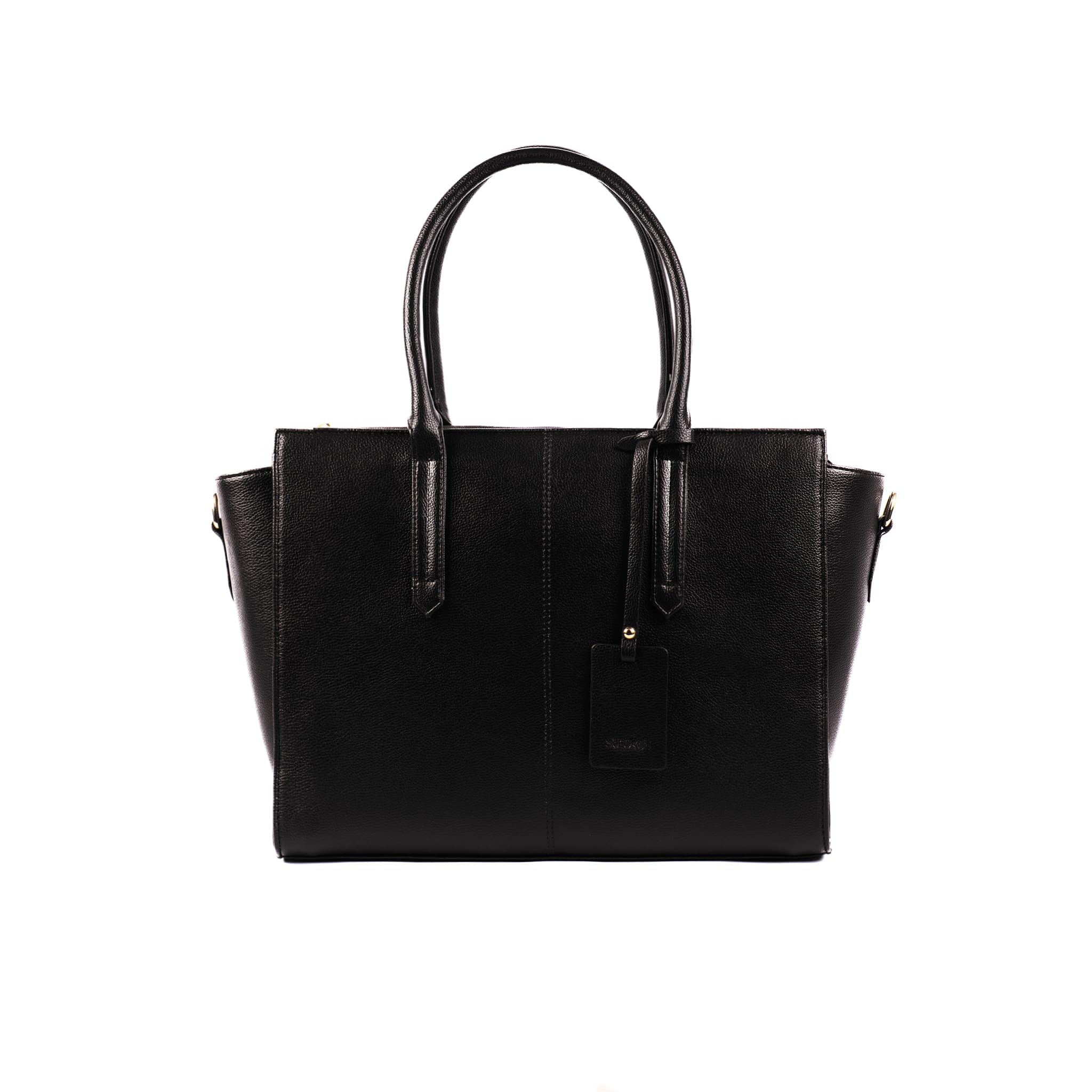 strokes by namrata mehta Charcoal Chic Valeria Tote bag for 14" laptop-picture-19