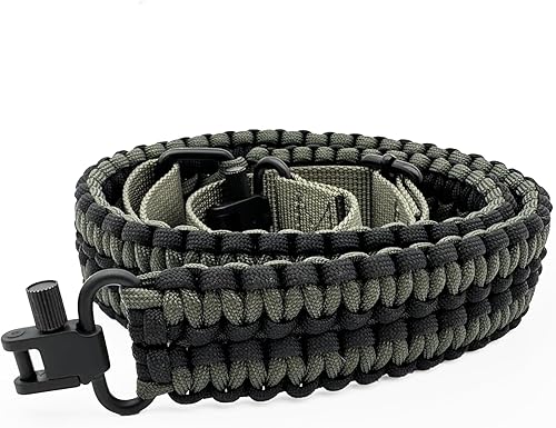 Miniatura 9 de VVAAGG Two-Point Sling with Swivel, Non-Slip Paracord Sling with Adjustable Length Strap