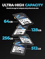 Vista 4 de SABRENT Rocket v90 - Tarjeta de memoria SD UHS-II de 256 GB R280MBs W250MBs (SD-TL90-256GB)