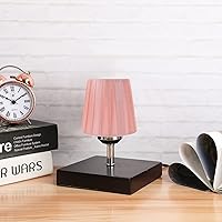 Vista 8 de 1 pantalla de tela plisada para lámpara de mesa, lámpara colgante de piso, color rosa