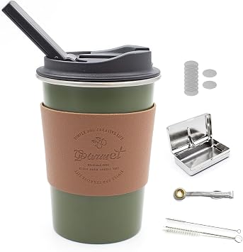 Portable Travel Mini Set Stylish Design, Easy to Assemble & Clean,Perfect for Parties and Relaxation Green
