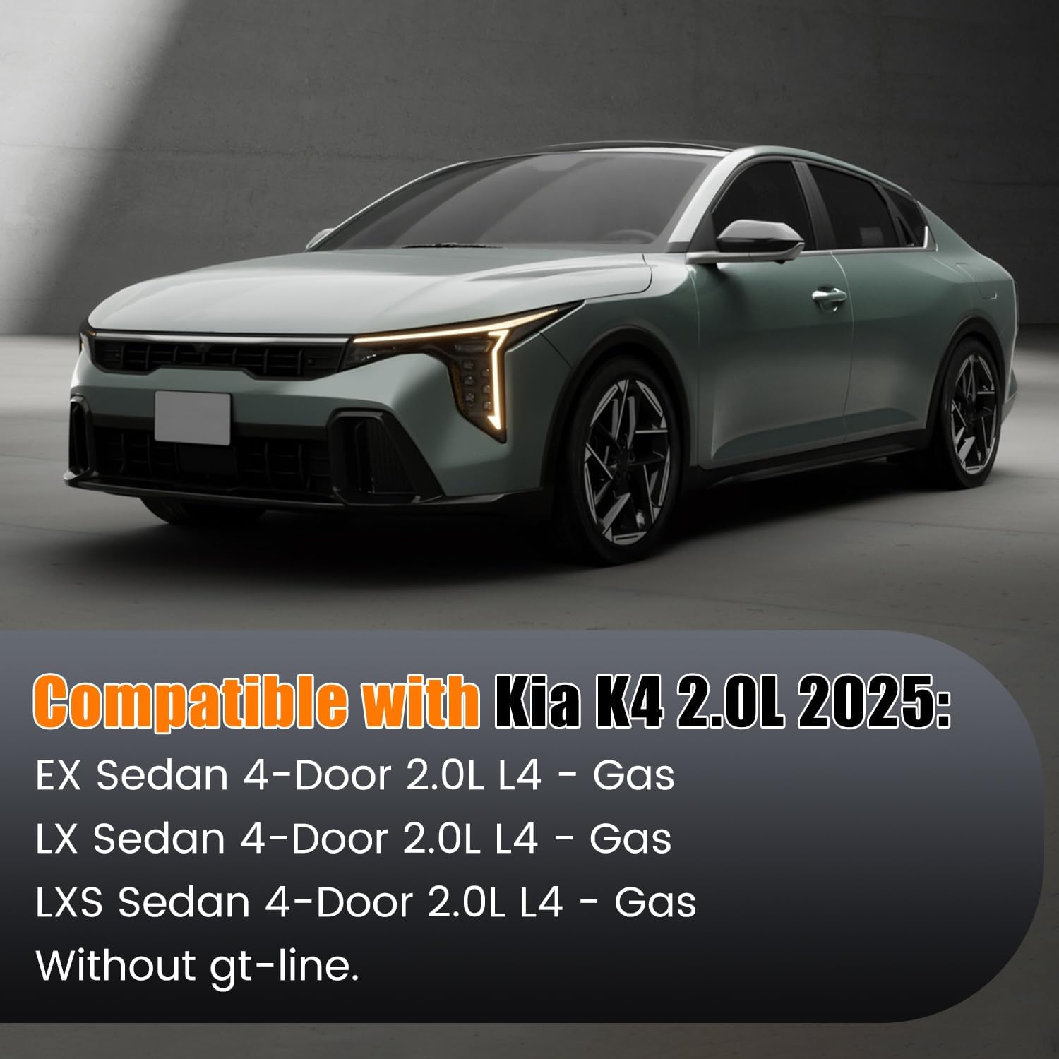 92101-GG140 Left Driver Side LED Headlight Headlamp Assembly Compaitble with KIA K4 2.0L 2025, 92101GG140