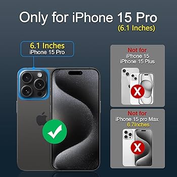 Amazon.com: OGRANEE Z Case for iPhone 15 Pro Frameless Metal