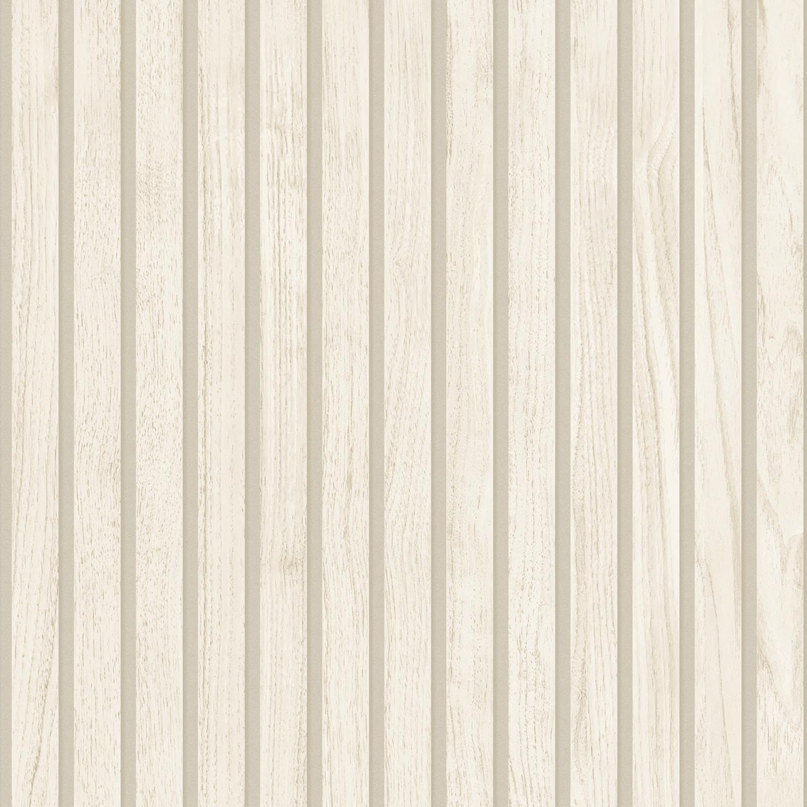 Panacea Wood Slats Effect 3D Design Modern, Industrial Minimalist Look Wallpaper for Living Room, Bedroom, Hallway in a Cream Colour Belgravia 1159