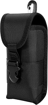 KENOBE Tactical Molle Eyeglasses Case with Buckle, Black