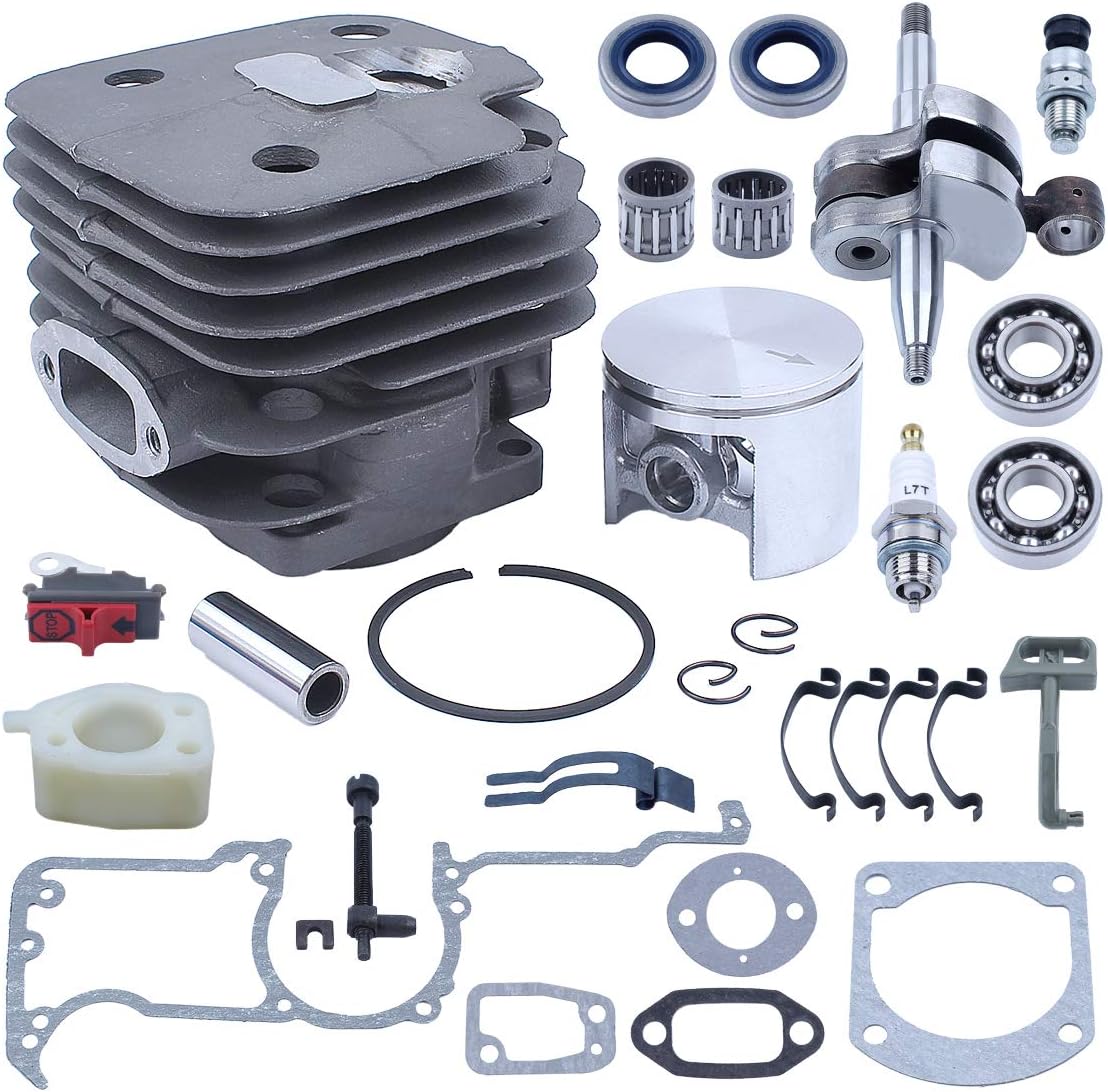 Kit Pistone E Cilindro 52mm Per Motoseghe Husqvarna – Ricambio Completo Per 272, 268, 266 E 162, Con Guarnizioni E Candela