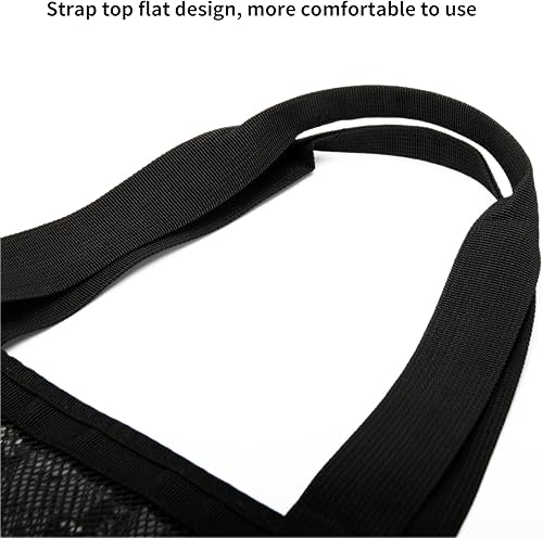 Miniatura 4 de TOPASION Bolsa grande de malla para playa, bolsas ligeras de piscina para juguetes de arena, bolsas de comestibles para viajes familiares, bolsas de