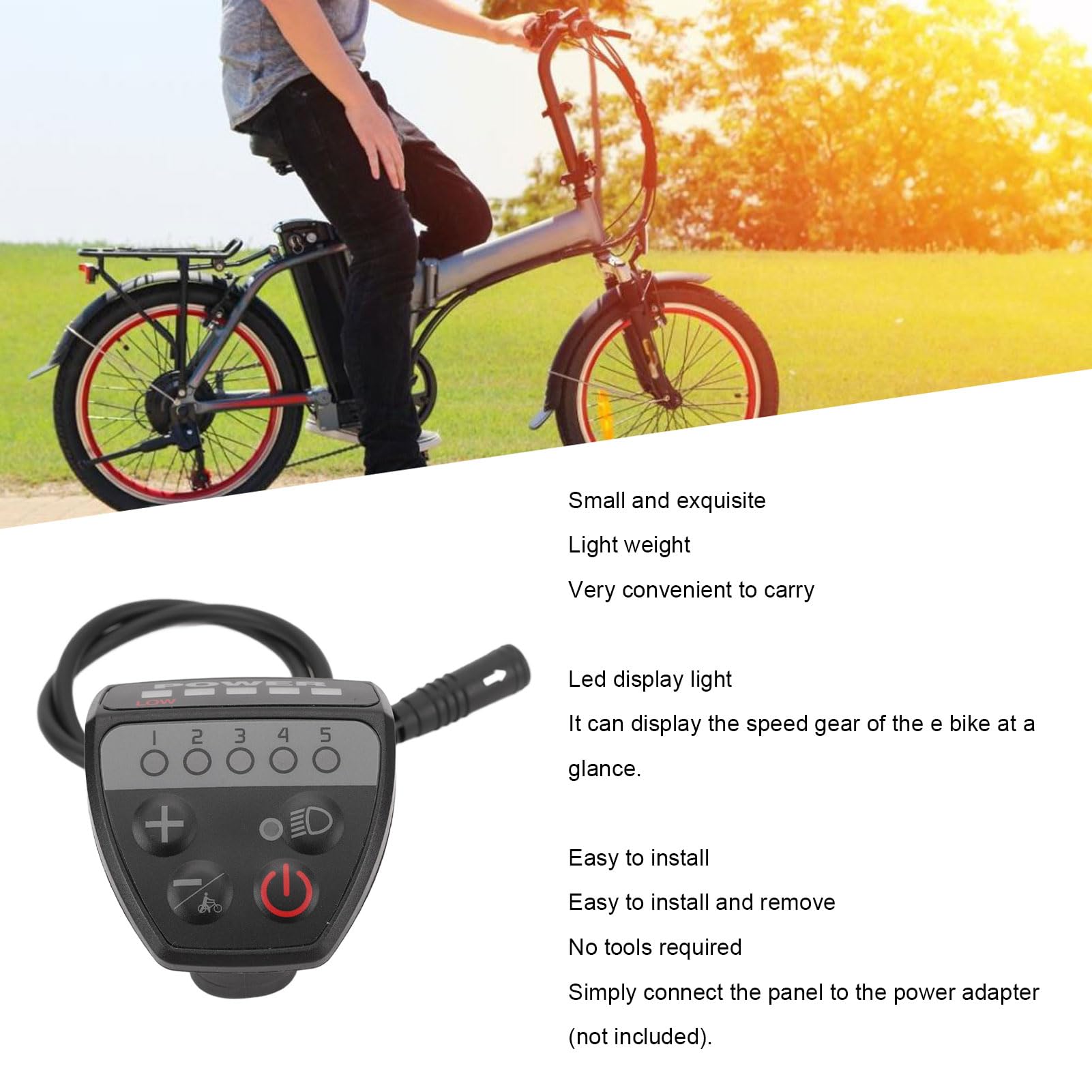 LED Display Electric Speed Controller with DC 24v 36v 48v 5pin Water Connector for Outdoor Activities