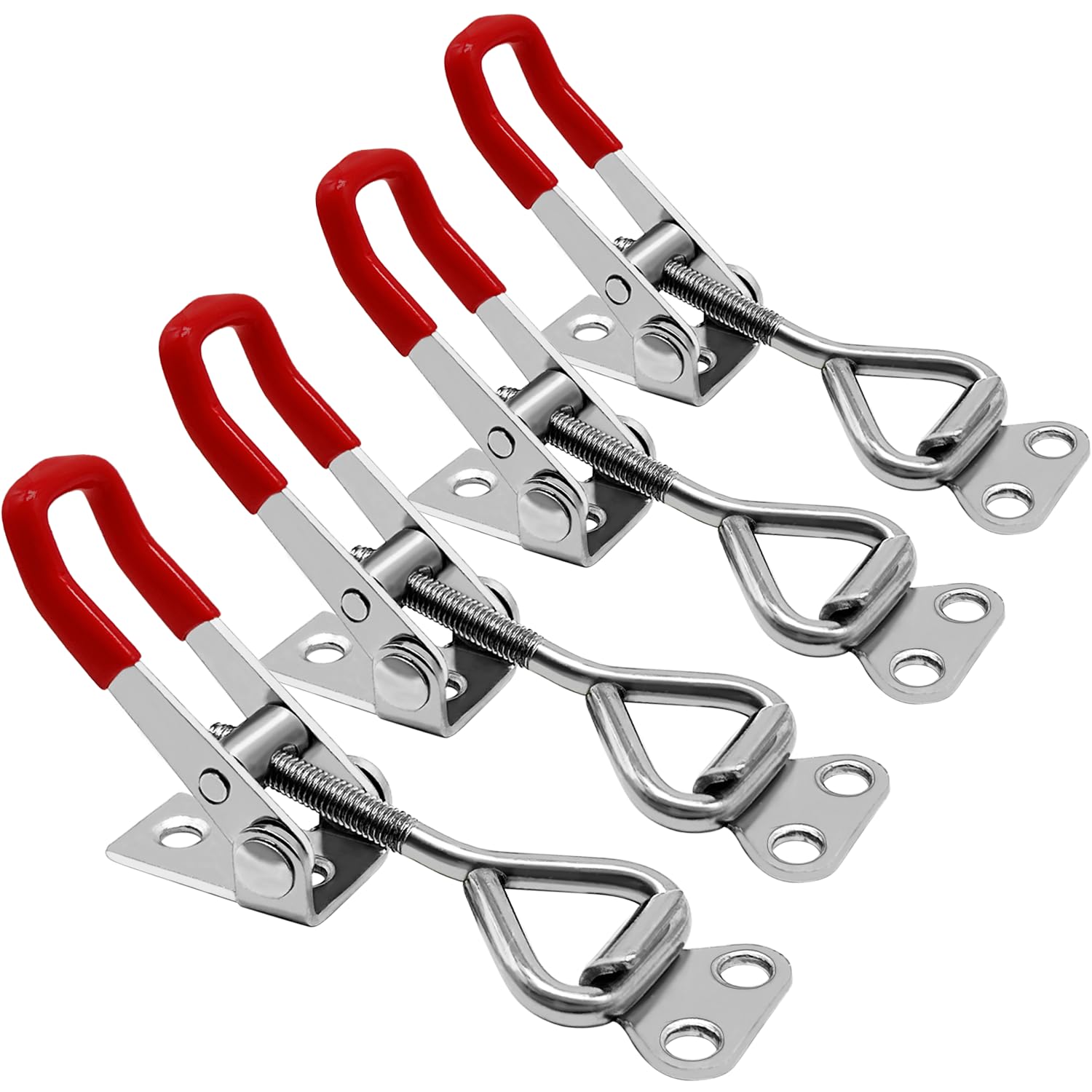 CUKAYO 4pcs Toggle Latch Clamp, 304 Stainless Steel Pull Hasp