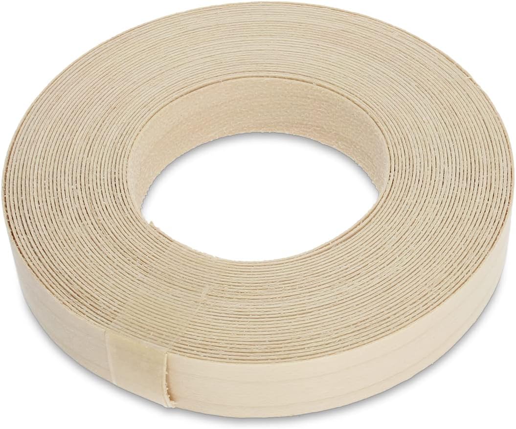 WoodPress® 22mm Real Walnut IronOn Edging 7.5m Roll PreGlued Wood