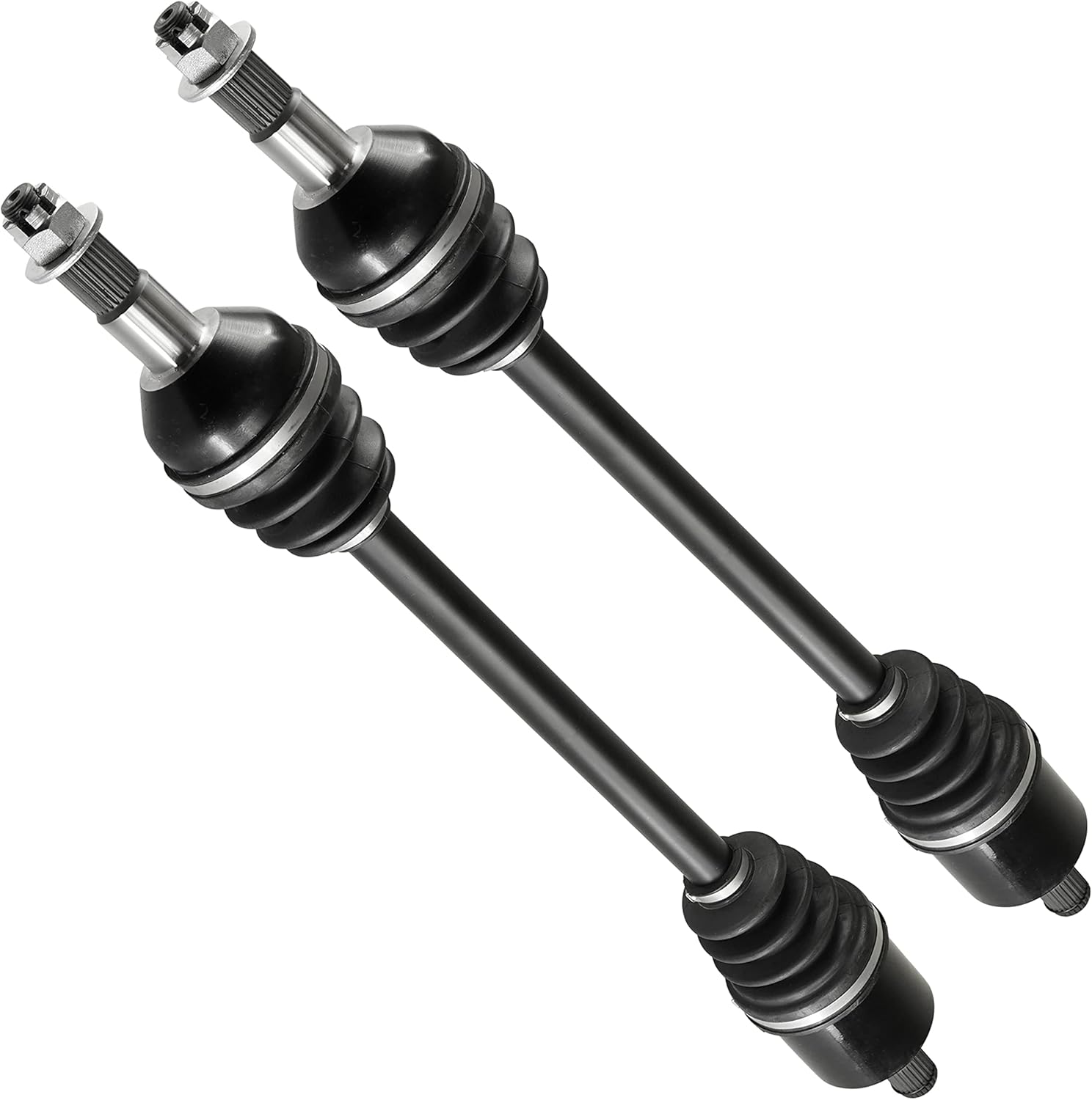 Caltric Rear Left and Right Complete Cv Joint Axles Compatible with Can-Am Commander 800R 4X4 2013 2014 2015 / Commander 1000 4X4 2013 2014 2015