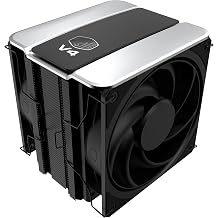 Cooler Master V4 Alpha 3DHP Black CPU Air Cooler, Alpha 3DHP Heat Pipe Technology, Dual Mobius 120 PWM Fans, Quiet Operation, Easy Install, AMD Ryzen 9 AM5|4, Intel Ultra 9 LGA 1851|1700