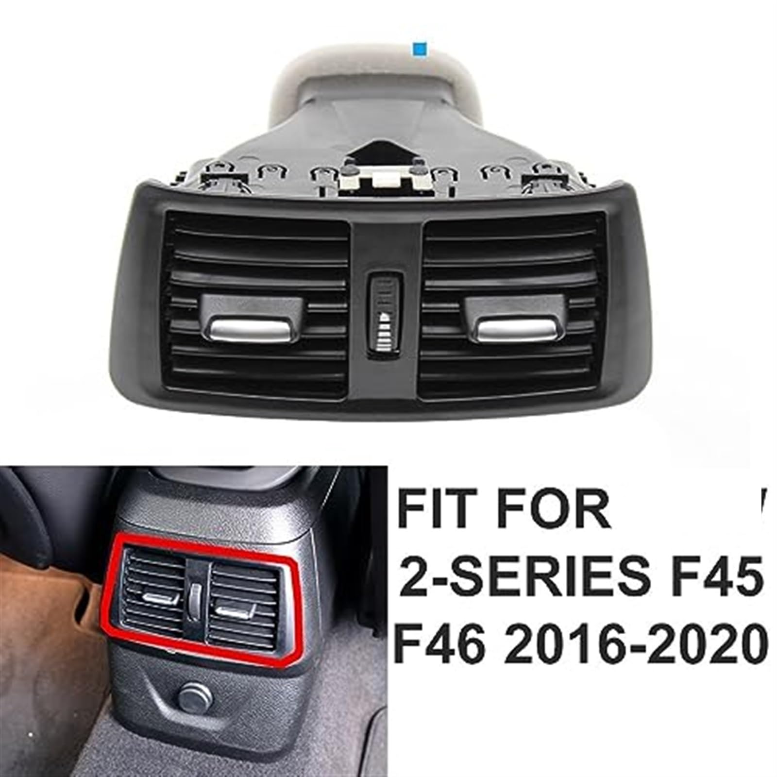 Tylna osłona panelu wentylacyjnego klimatyzatora AC Kompletny zestaw do wymiany zespołu, dla, serii 2 F45 F46 2016-20 64229263411 Car Air Vent