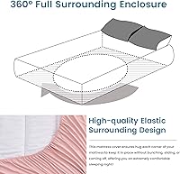 Vista 10 de Simple&Opulence Linen Fitted Sheet (1 Piece) - 14 Inch Deep Pocket Mattress Cover Natural Flax Cotton Blended Soft Breathable Bedding - Linen, Full