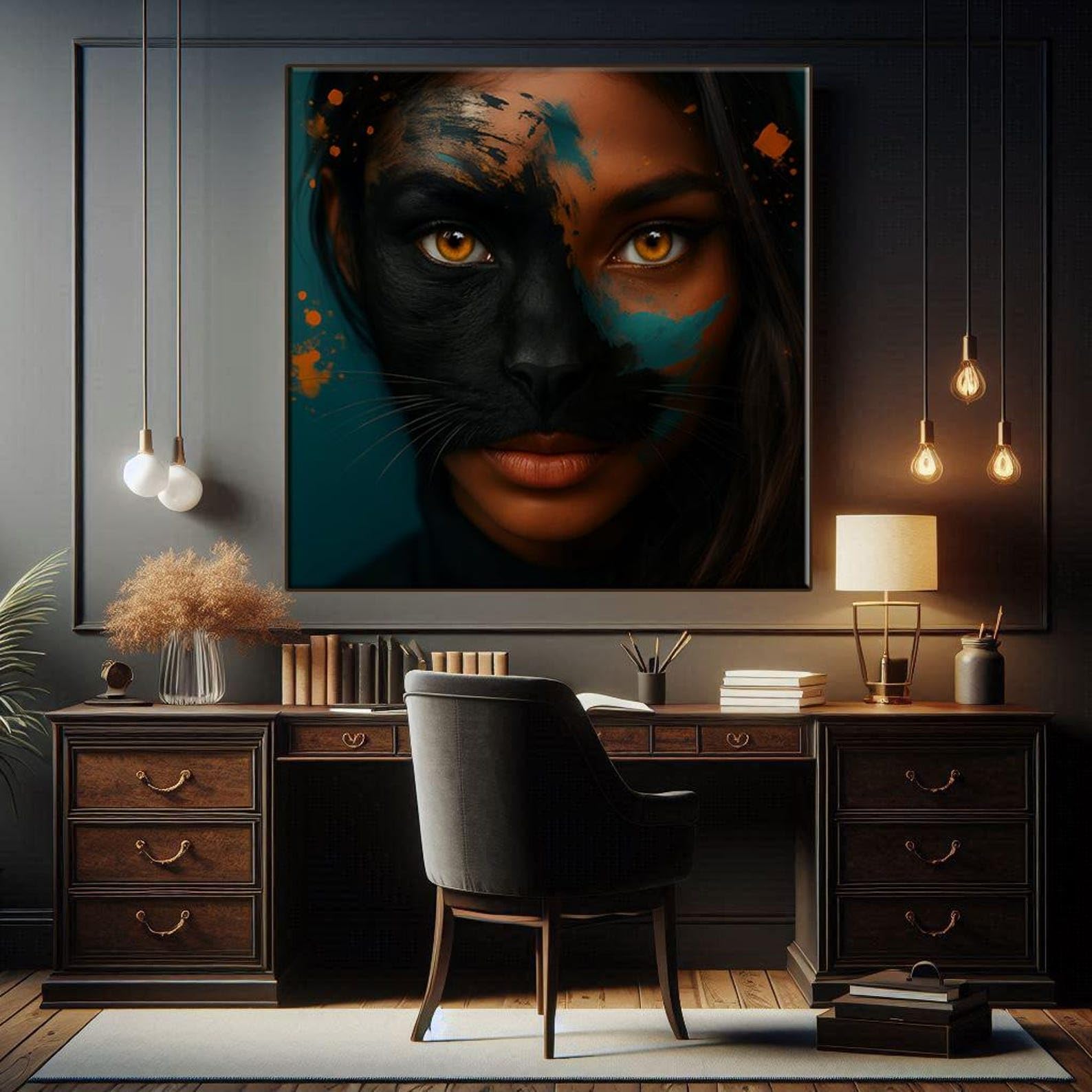 Tableau sur toile grand format pour habiller un mur vide salon - 8