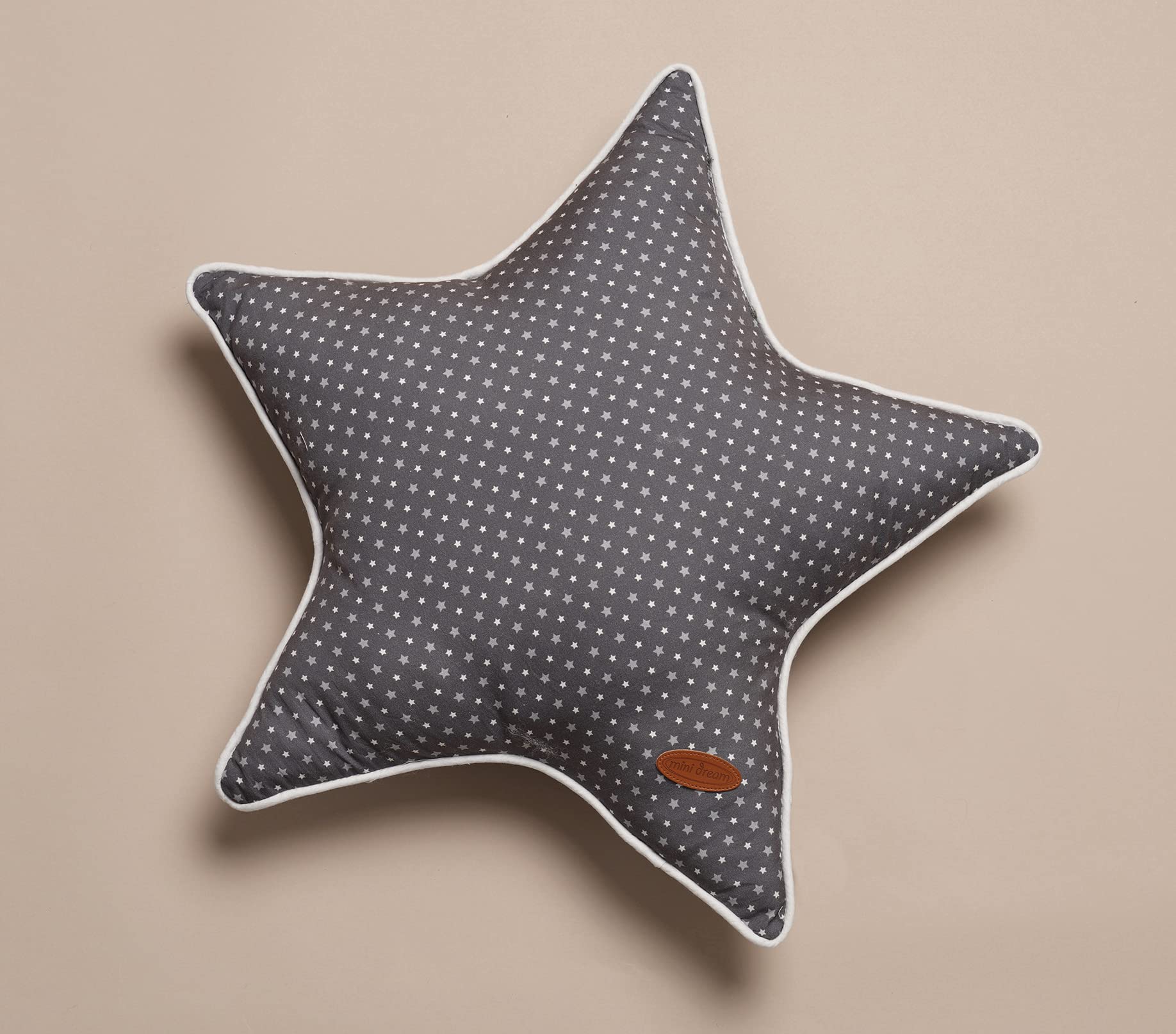 Minidream Star Shaped Children's Cushion Pillow For Baby And Toddler - Grey