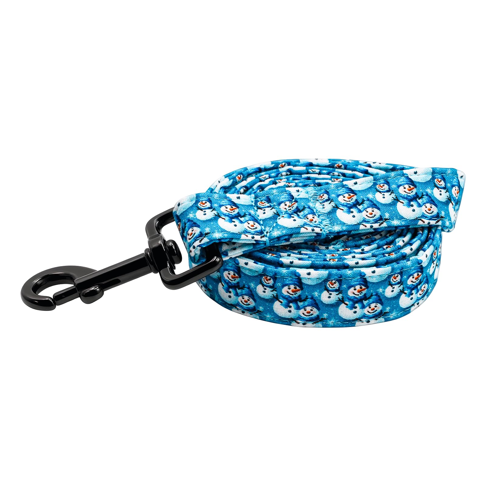 Bobo Rainbow Dog Leash, Christmas Dogs Leashs Blue Snowman Print Adjustable Dog Leash for Medium Boys and Girls Dogs