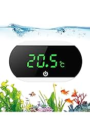 Digitales Aquarium Thermometer - LED Anzeige Mit ℃/℉ Für Süß- & Meerwasser